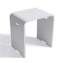 Tabouret blanc en Solid surface - Jungo 