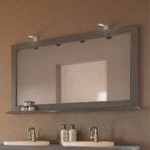 Miroir tablette gris 124cm - Bohème