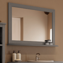 Miroir tablette gris 94cm - Bohème