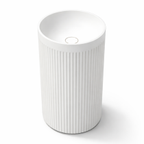 Vasque sur pied 40 cm en solid surface - Reina