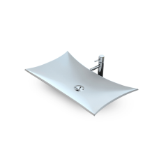 Vasque à poser 60 cm en solid surface - Latina