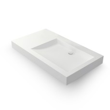 Vasque à suspendre ou à poser 80 cm en solid surface - Palerma II D