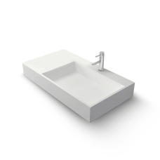 Vasque à suspendre ou à poser 90 cm en solid surface - Vittoria G