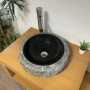 Vasque à poser en pierre de lave 40 cm Merapi